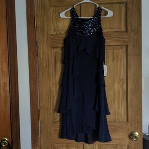 SLNY blue party dress